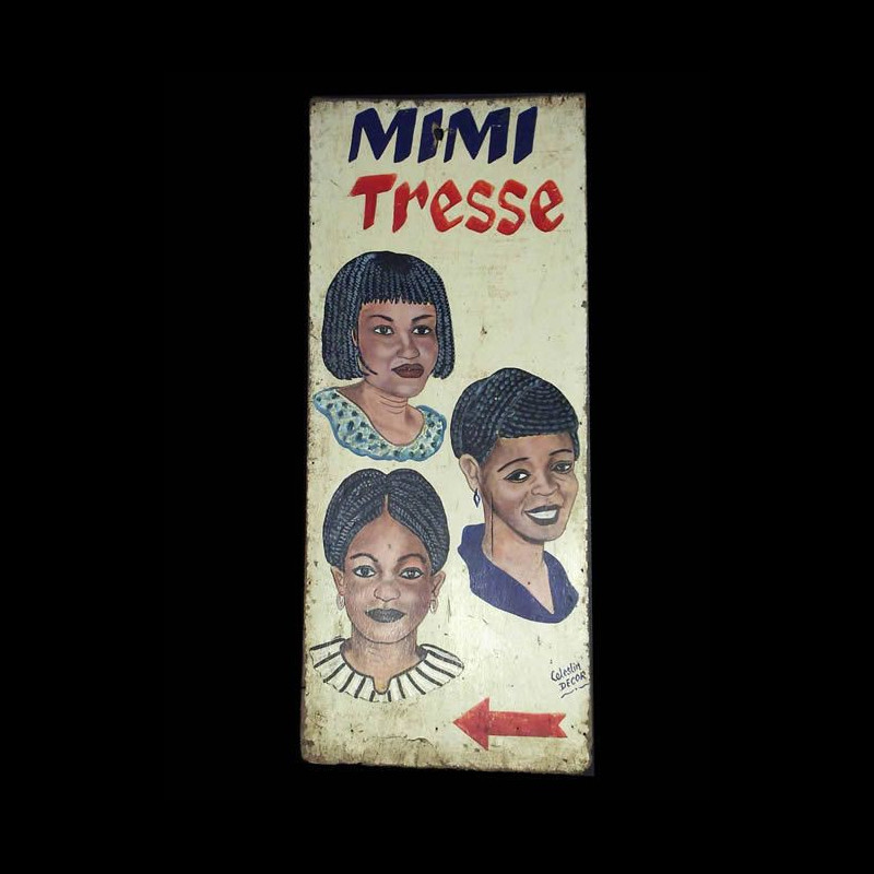 Panneau peint de coiffeur - Lome - Togo - Art populaire