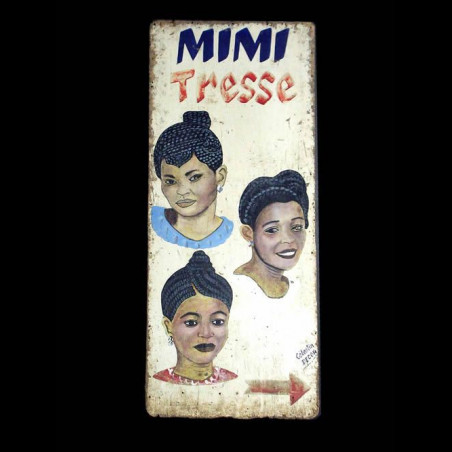 Panneau peint de coiffeur - Lome - Togo - Art populaire