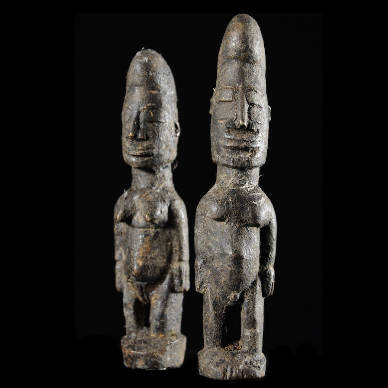 Couple fetiche d'autel - Ethnie Pougouli / Lobi - Burkina
