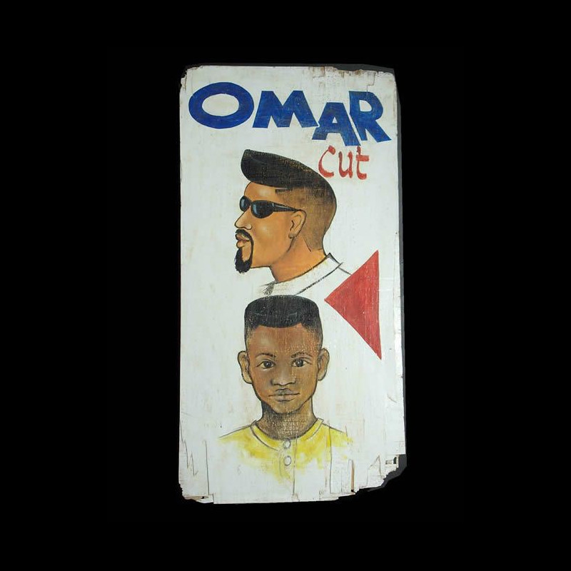 Panneau peint de coiffeur - Lome - Togo - Art populaire
