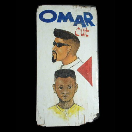 Panneau peint de coiffeur - Lome - Togo - Art populaire