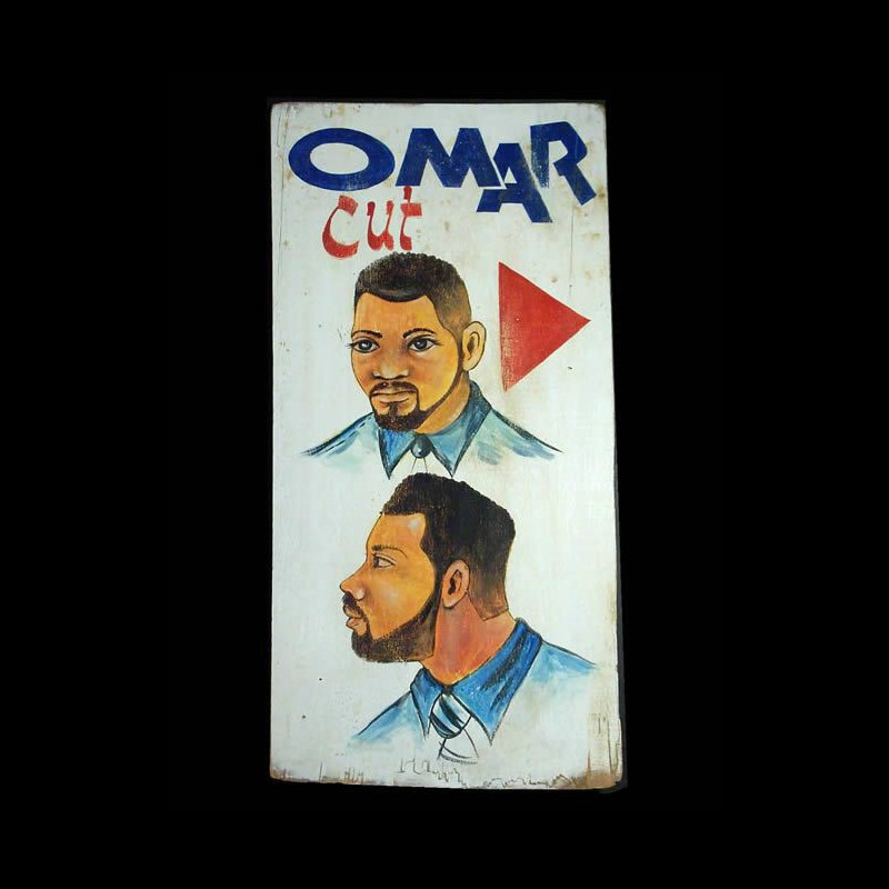 Panneau peint de coiffeur - Lome - Togo - Art populaire