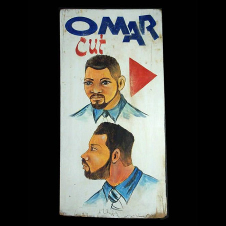 Panneau peint de coiffeur - Lome - Togo - Art populaire