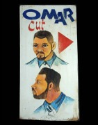 Panneau peint de coiffeur - Lome - Togo - Art populaire