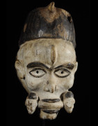 Masque portrait Blanc - Kongo Yombe - RDC Zaire