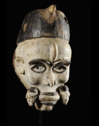 Masque portrait Blanc - Kongo Yombe - RDC Zaire