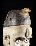 Masque portrait Blanc - Kongo Yombe - RDC Zaire