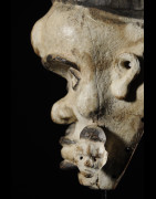 Masque portrait Blanc - Kongo Yombe - RDC Zaire