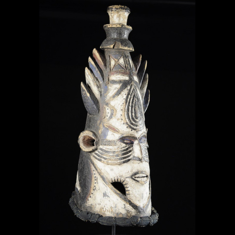 Masque Cimier Conique - Igbo / Ibo - Nigeria