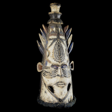 Masque Cimier Conique - Igbo / Ibo - Nigeria