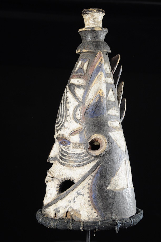 Masque Cimier Conique - Igbo / Ibo - Nigeria