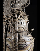 Tete commemorative Oba a ailettes - Bini Edo - Bronzes du Benin