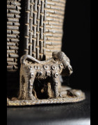Tete commemorative Oba a ailettes - Bini Edo - Bronzes du Benin