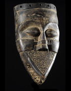 Masque facial funeraire - Lele / Kuba - RDC Zaire