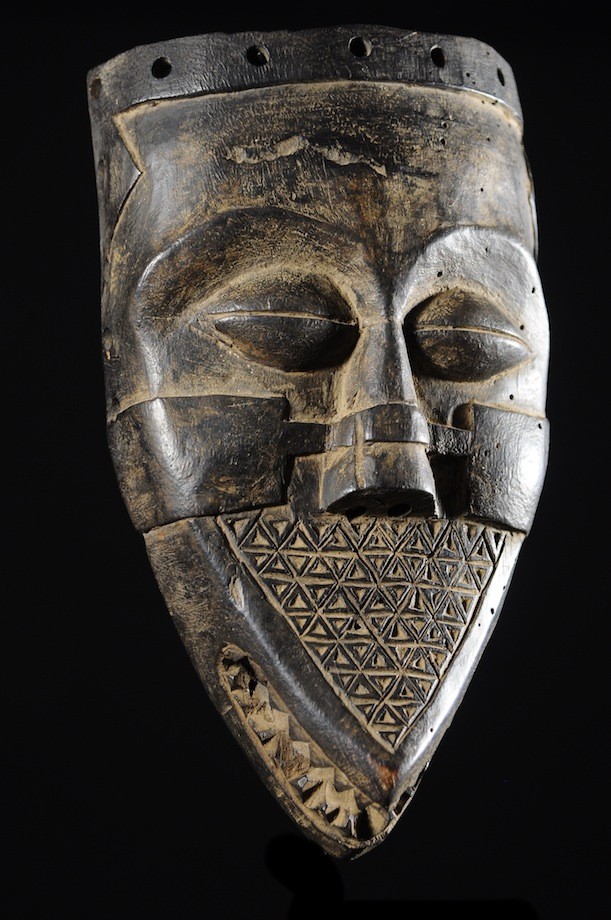 Masque facial funeraire - Lele / Kuba - RDC Zaire