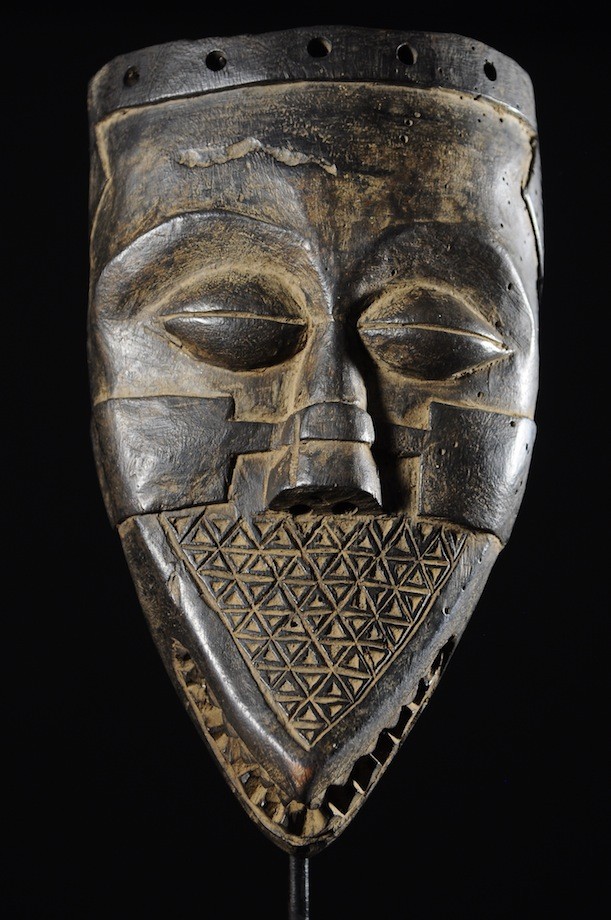 Masque facial funeraire - Lele / Kuba - RDC Zaire