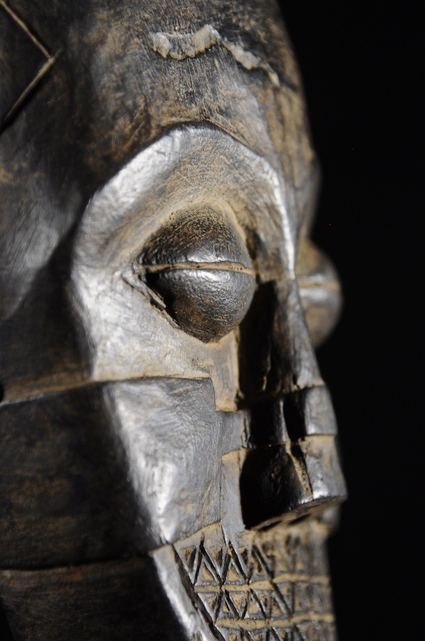 Masque facial funeraire - Lele / Kuba - RDC Zaire