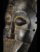 Masque facial funeraire - Lele / Kuba - RDC Zaire