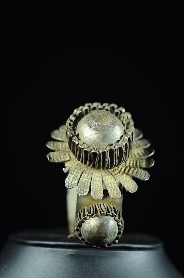 Bracelet en laiton argenté - Peul / Fulani - Mali