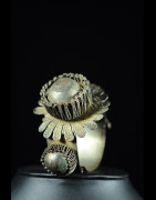 Bracelet en laiton argenté - Peul / Fulani - Mali