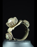 Bracelet en laiton argenté - Peul / Fulani - Mali