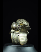 Bracelet en laiton argenté - Peul / Fulani - Mali
