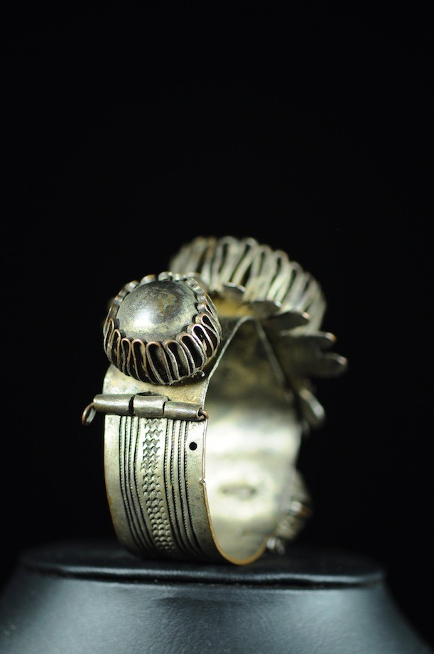 Bracelet en laiton argenté - Peul / Fulani - Mali