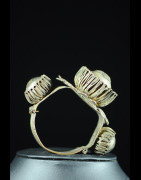 Bracelet en laiton argenté - Peul / Fulani - Mali