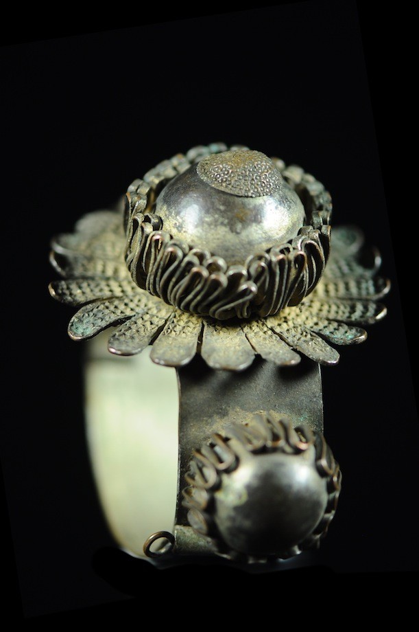 Bracelet en laiton argenté - Peul / Fulani - Mali