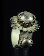 Bracelet en laiton argenté - Peul / Fulani - Mali