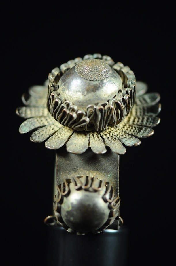 Bracelet en laiton argenté - Peul / Fulani - Mali