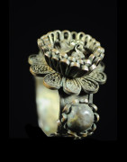 Bracelet en laiton argenté - Peul / Fulani - Mali