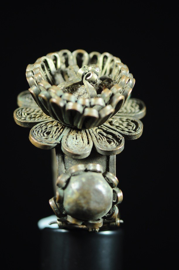 Bracelet en laiton argenté - Peul / Fulani - Mali