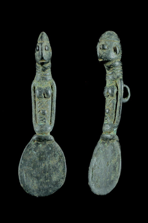 Cuillere en bronze pendentif - Lobi - Burkina Faso
