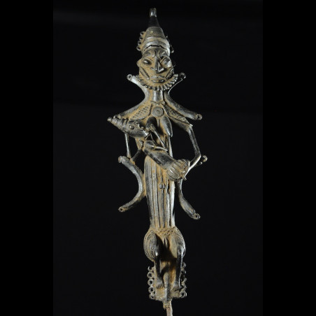 Statuette Edan de la societe Ogboni - Yoruba Nigeria - Bronzes