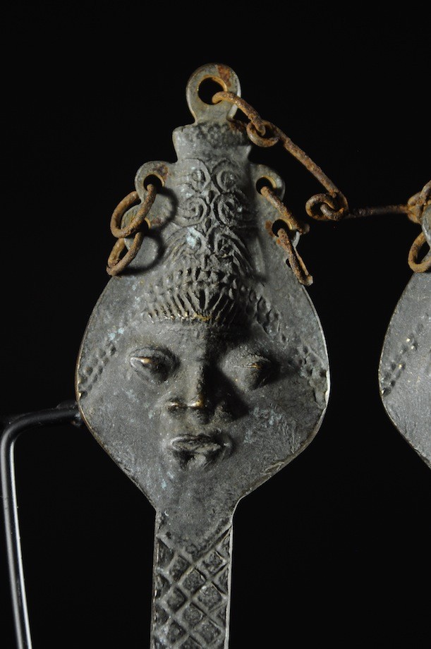 Statuette Edan en paire de la societe Ogboni - Yoruba Nigeria - Bronzes