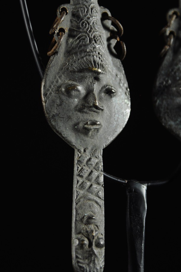 Statuette Edan en paire de la societe Ogboni - Yoruba Nigeria - Bronzes