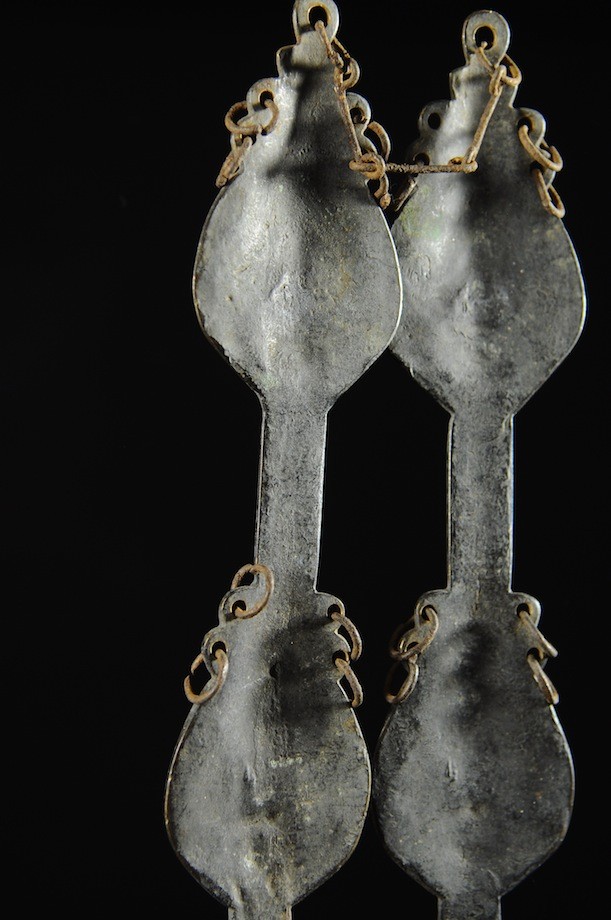Statuette Edan en paire de la societe Ogboni - Yoruba Nigeria - Bronzes