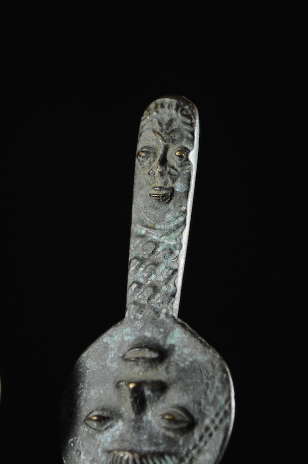 Statuette Edan en paire de la societe Ogboni - Yoruba Nigeria - Bronzes
