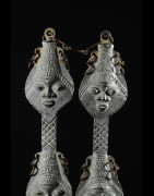 Statuette Edan en paire de la societe Ogboni - Yoruba Nigeria - Bronzes