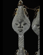 Statuette Edan en paire de la societe Ogboni - Yoruba Nigeria - Bronzes