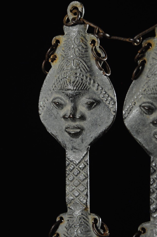 Statuette Edan en paire de la societe Ogboni - Yoruba Nigeria - Bronzes