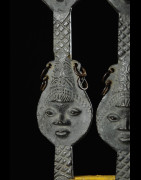 Statuette Edan en paire de la societe Ogboni - Yoruba Nigeria - Bronzes