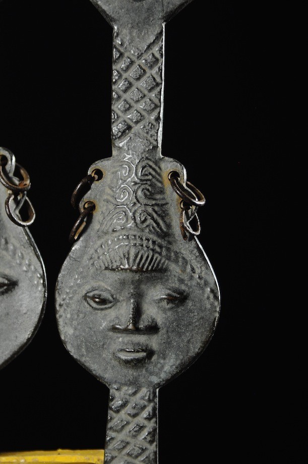 Statuette Edan en paire de la societe Ogboni - Yoruba Nigeria - Bronzes