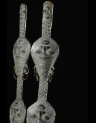 Statuette Edan en paire de la societe Ogboni - Yoruba Nigeria - Bronzes