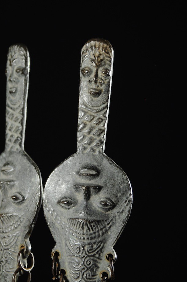 Statuette Edan en paire de la societe Ogboni - Yoruba Nigeria - Bronzes