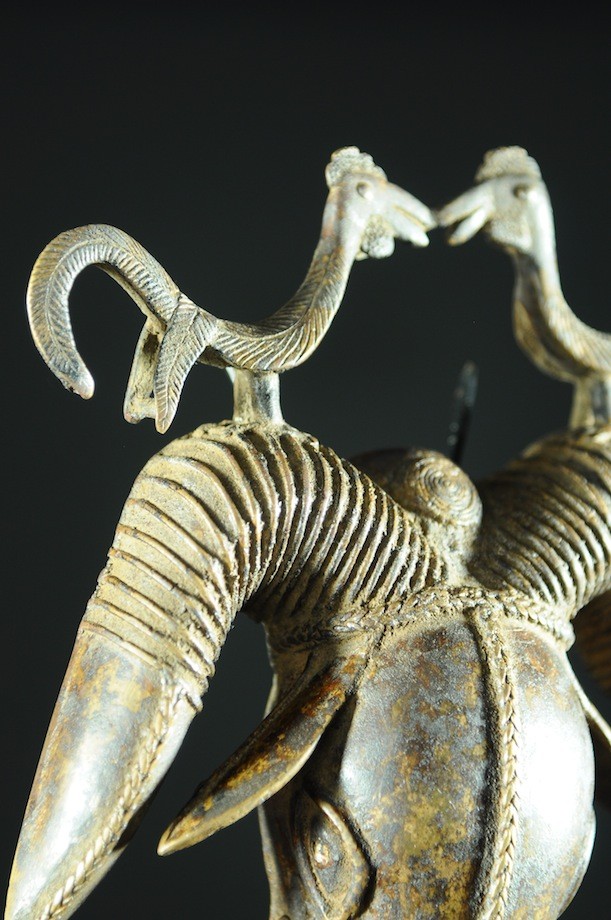 Médaillon pendentif Omama - Bélier Royal - Bini Edo - Bronzes du Benin