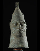 Cloche Gong Ceremonielle - Nigeria - BIni Edo - Bronze cire perdue