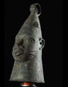 Cloche Gong Ceremonielle - Nigeria - BIni Edo - Bronze cire perdue