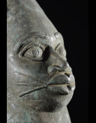 Cloche Gong Ceremonielle - Nigeria - BIni Edo - Bronze cire perdue